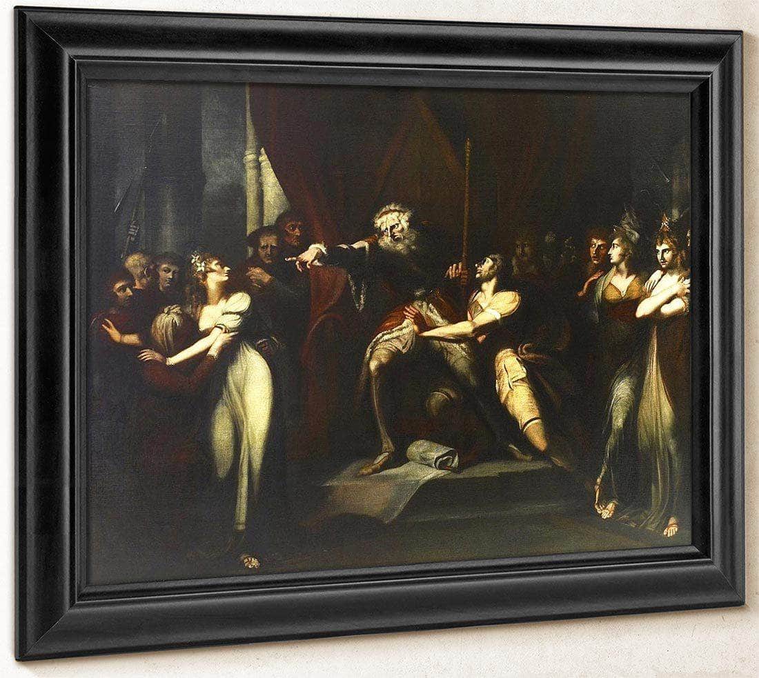 King Lear Banishing Cordelia By Henry Fuseli Fine Art Print