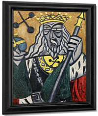 King Of Clubs 1915 By Olga Rozanova Fine Art Print