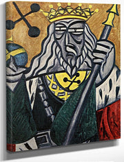King Of Clubs 1915 By Olga Rozanova Fine Art Print