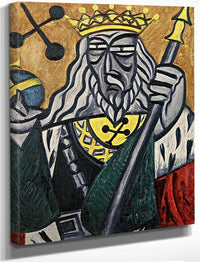 King Of Clubs 1915 By Olga Rozanova Fine Art Print