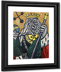 King Of Clubs 1915 By Olga Rozanova Fine Art Print