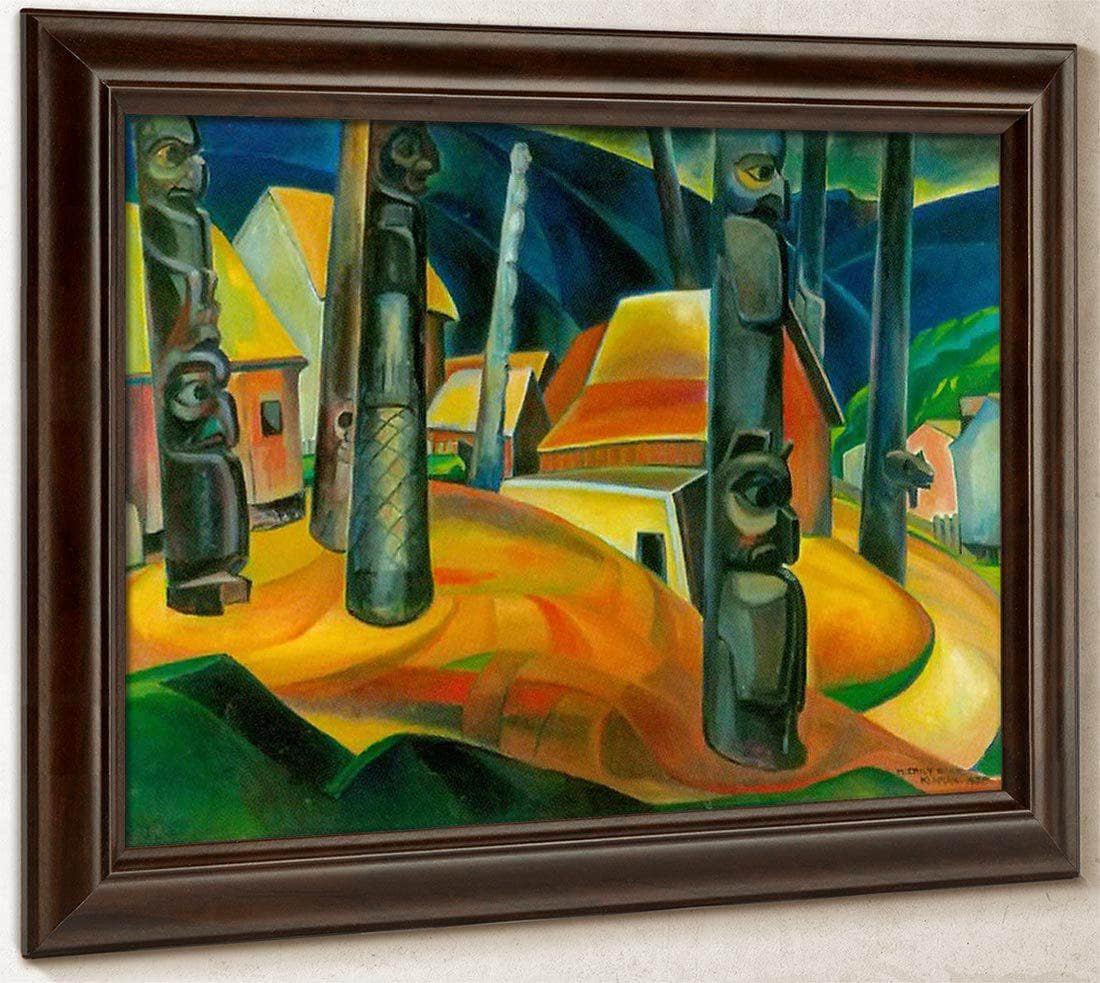 Kisplax Village By Emily Carr Fine Art Print