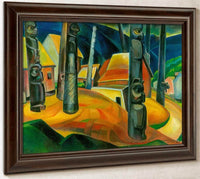 Kisplax Village By Emily Carr Fine Art Print