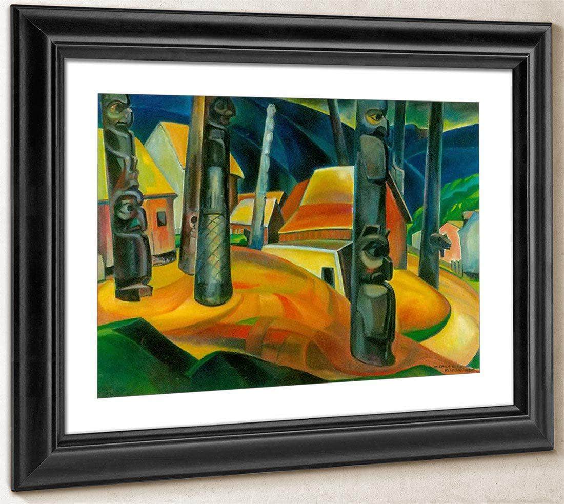 Kisplax Village By Emily Carr Fine Art Print