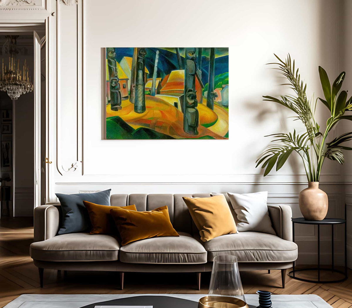 Kisplax Village By Emily Carr Fine Art Print