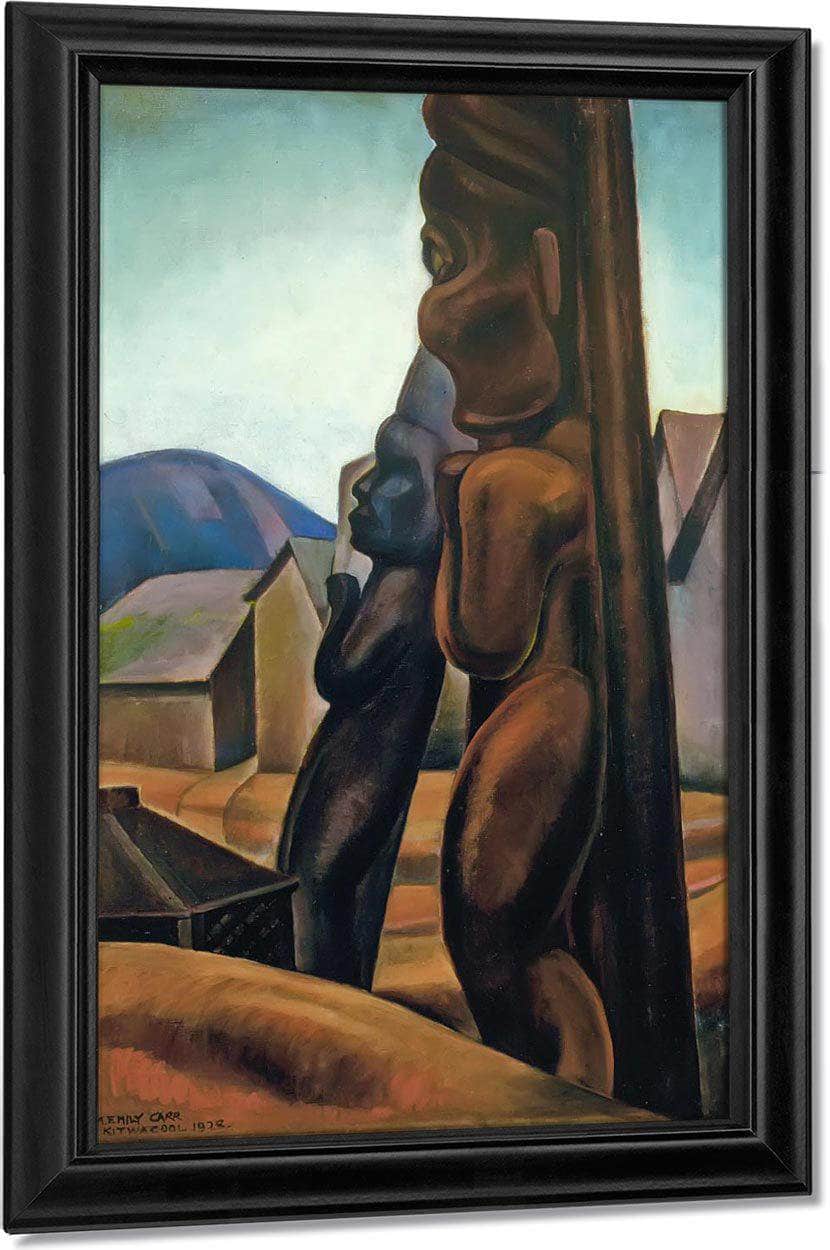 Kitwancool Totems By 1928 By Emily Carr Fine Art Print