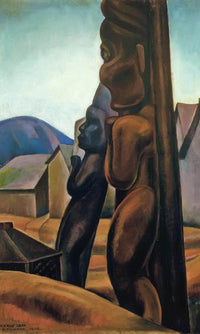 Kitwancool Totems By 1928 By Emily Carr Fine Art Print