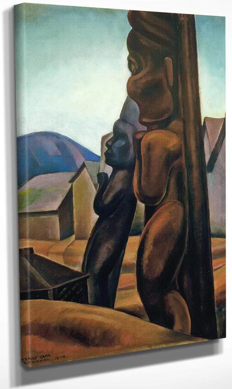 Kitwancool Totems By 1928 By Emily Carr Fine Art Print