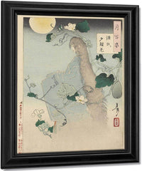 Kiyohime Emerging From The Hidaka River Turning Into A Serpent 1865 By Tsukioka Yoshitoshi Fine Art Print
