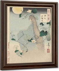 Kiyohime Emerging From The Hidaka River Turning Into A Serpent 1865 By Tsukioka Yoshitoshi Fine Art Print