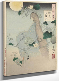 Kiyohime Emerging From The Hidaka River Turning Into A Serpent 1865 By Tsukioka Yoshitoshi Fine Art Print