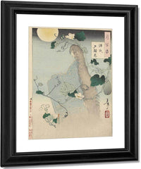Kiyohime Emerging From The Hidaka River Turning Into A Serpent 1865 By Tsukioka Yoshitoshi Fine Art Print