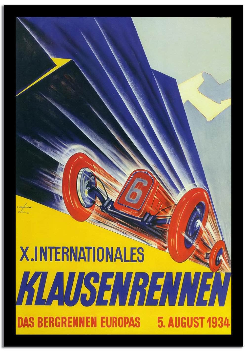 Klausenrennen  Vintage Poster Fine Art Print
