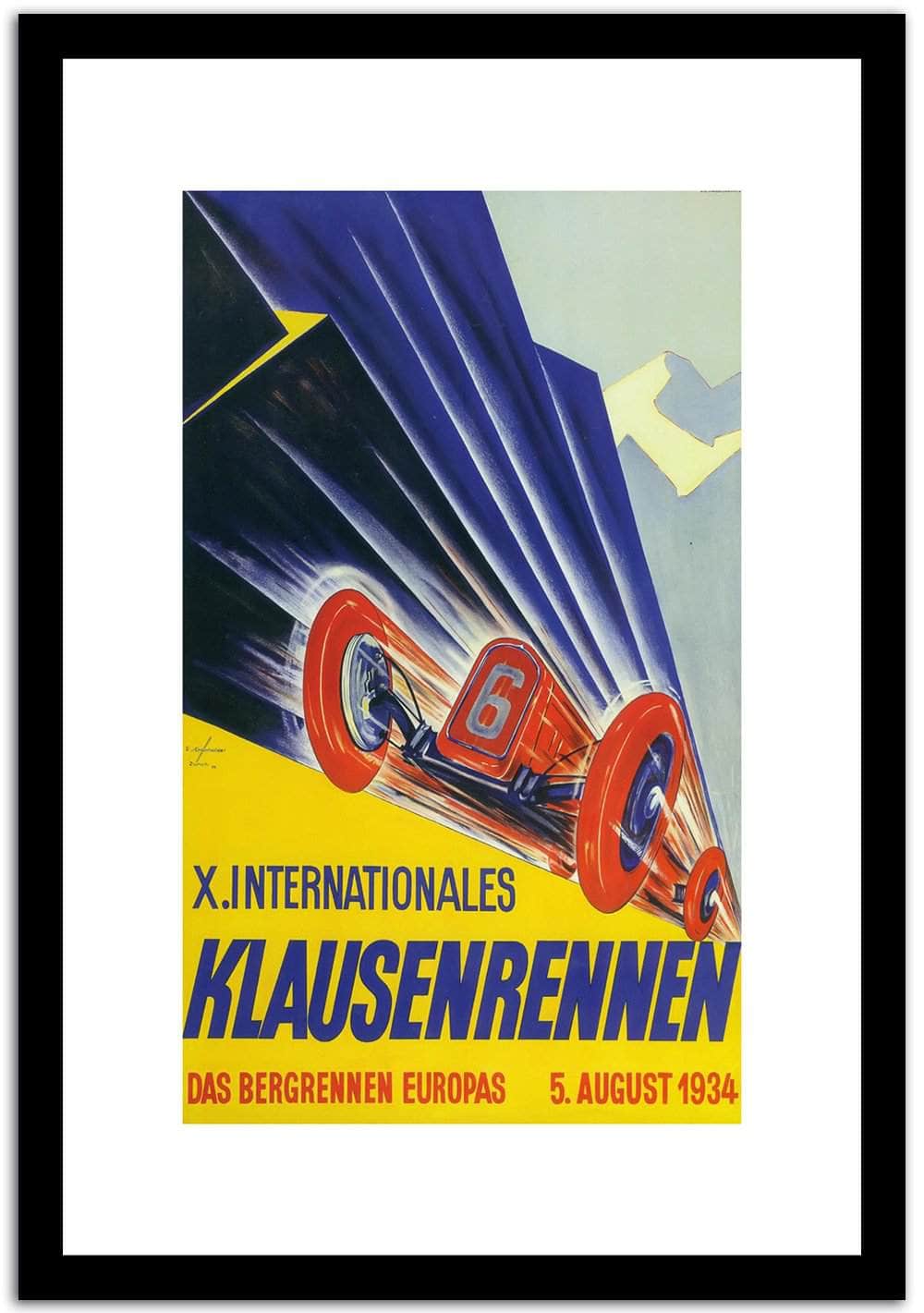 Klausenrennen  Vintage Poster Fine Art Print