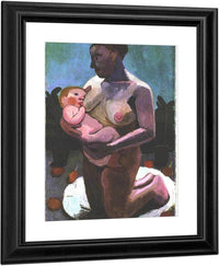 Kneeling Breast Feeding Mother By Paula Modersohn Becker Fine Art Print