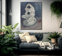 Kneeling Ecorche By Vincent Van Gogh Fine Art Print