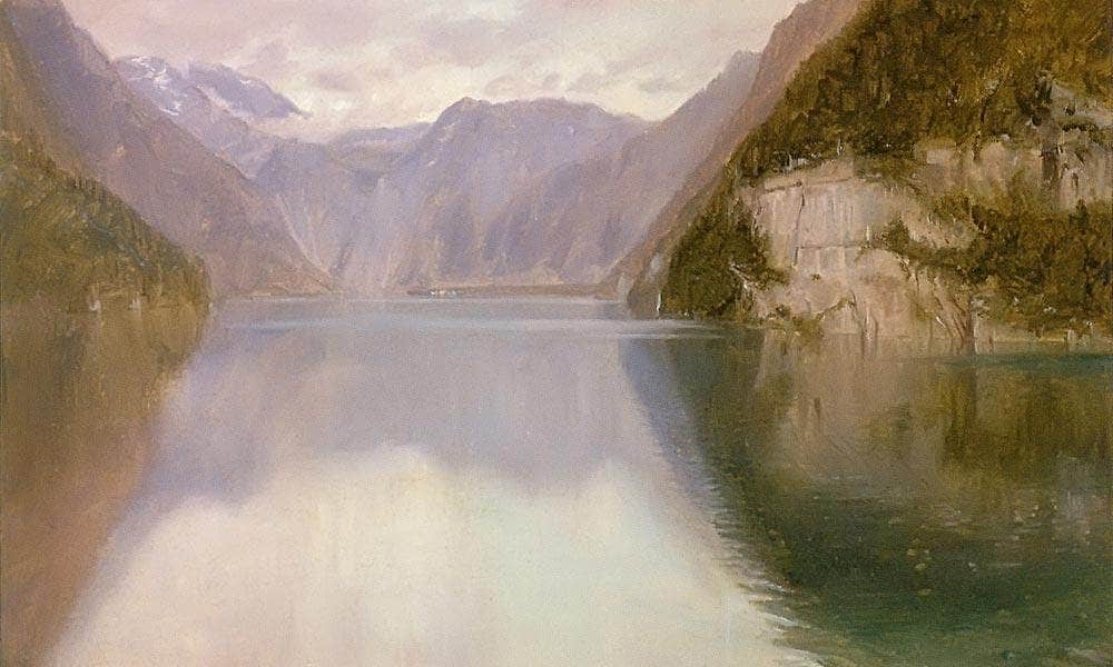 Konigssee Germany By Frederic Edwin Church Fine Art Print