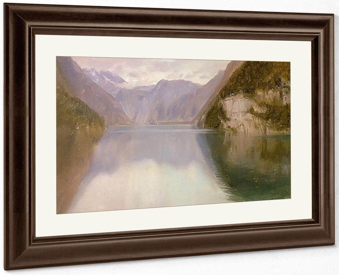 Konigssee Germany By Frederic Edwin Church Fine Art Print