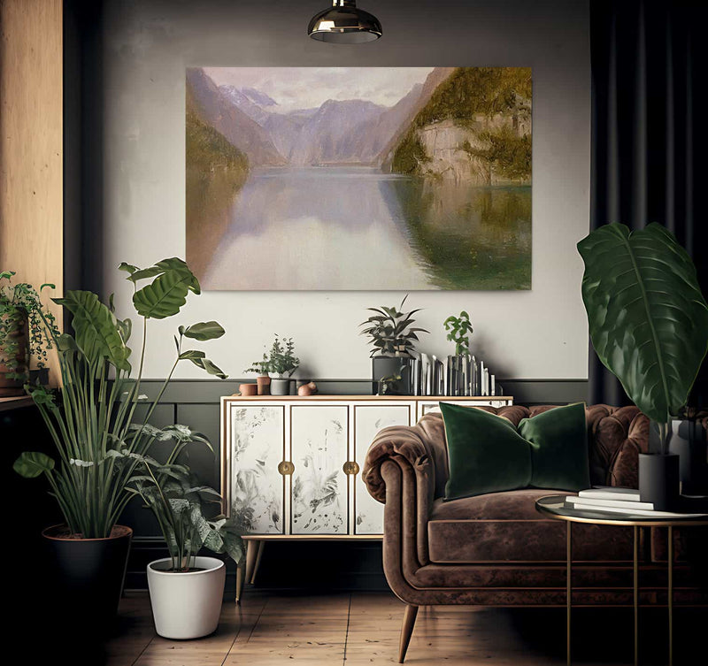 Konigssee Germany By Frederic Edwin Church Fine Art Print