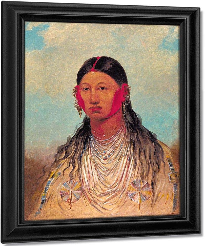 Koon Za Ya Me, Female War Eagle By George Catlin Fine Art Print