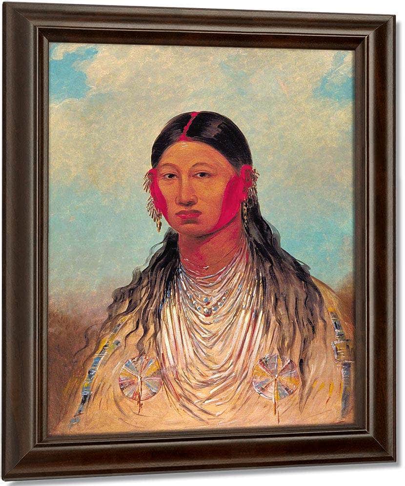 Koon Za Ya Me, Female War Eagle By George Catlin Fine Art Print