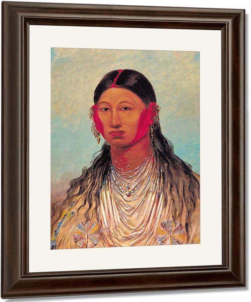 Koon Za Ya Me, Female War Eagle By George Catlin Fine Art Print