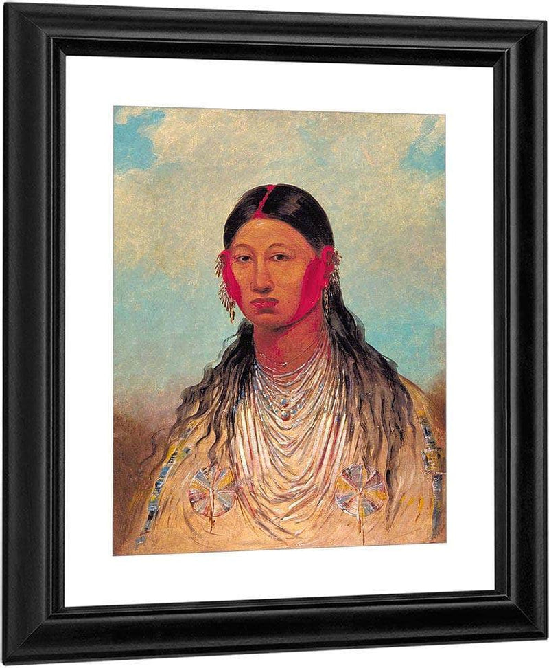 Koon Za Ya Me, Female War Eagle By George Catlin Fine Art Print