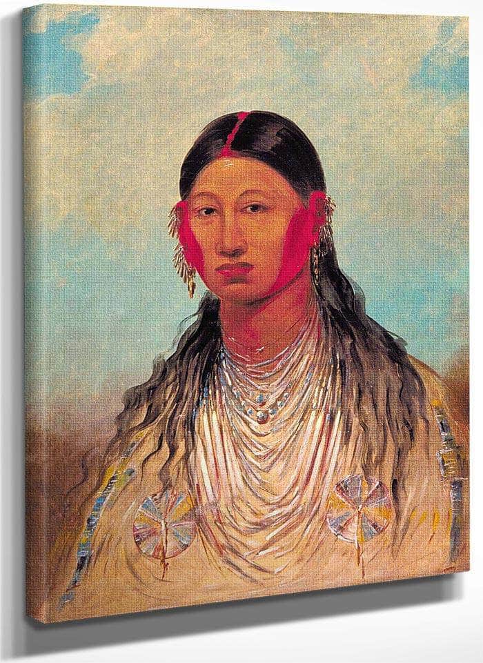 Koon Za Ya Me, Female War Eagle By George Catlin Fine Art Print