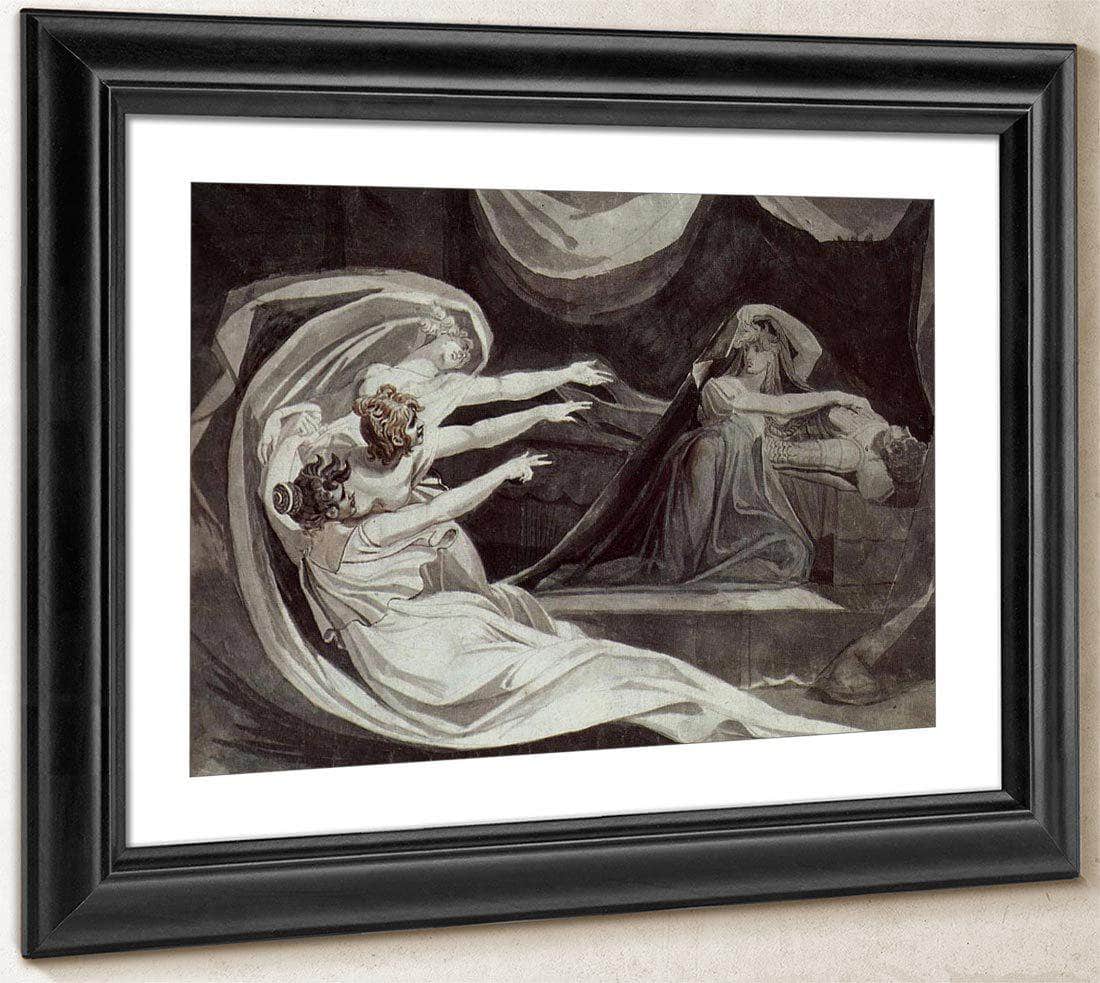 Kriemhild Is Haunted By Her Remorse By Henry Fuseli Fine Art Print