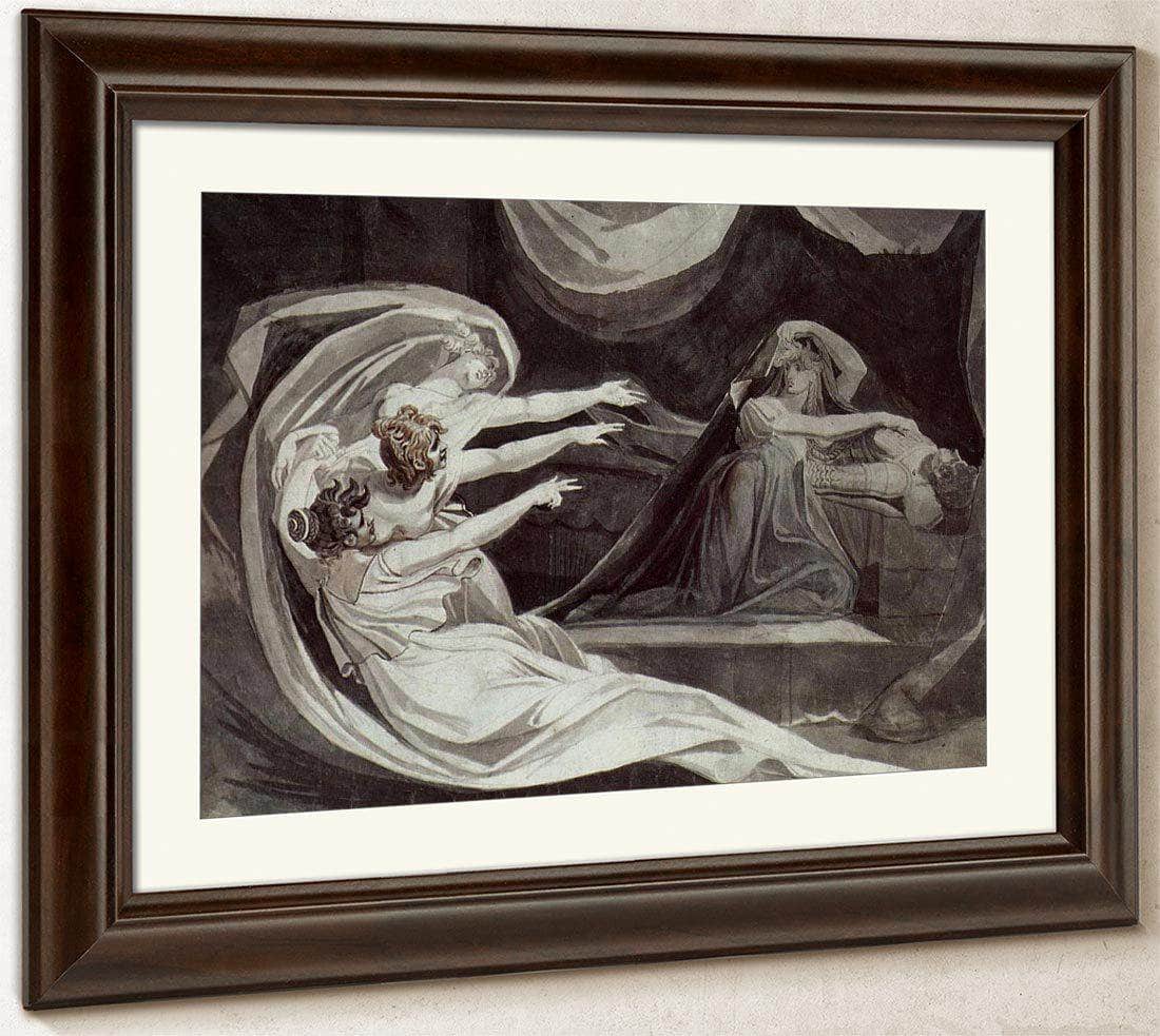 Kriemhild Is Haunted By Her Remorse By Henry Fuseli Fine Art Print