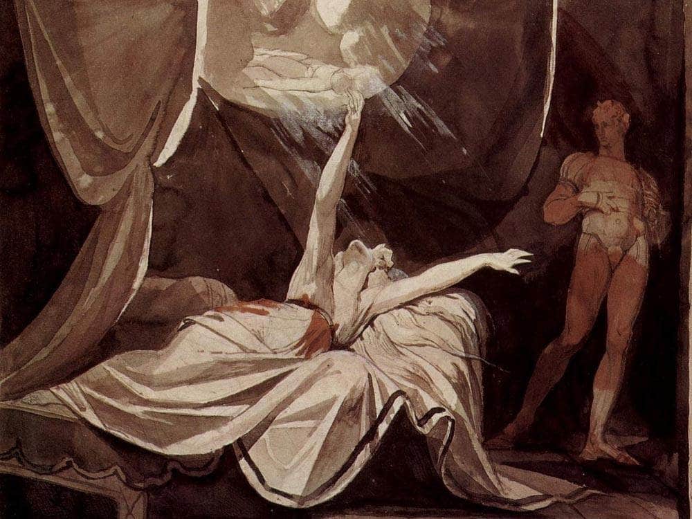 Kriemhild Sees The Dead Siegfried In A Dream By Henry Fuseli Fine Art Print