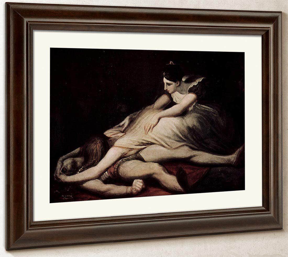Kriemhild Throws Herself On The Dead Siegfried By Henry Fuseli Fine Art Print