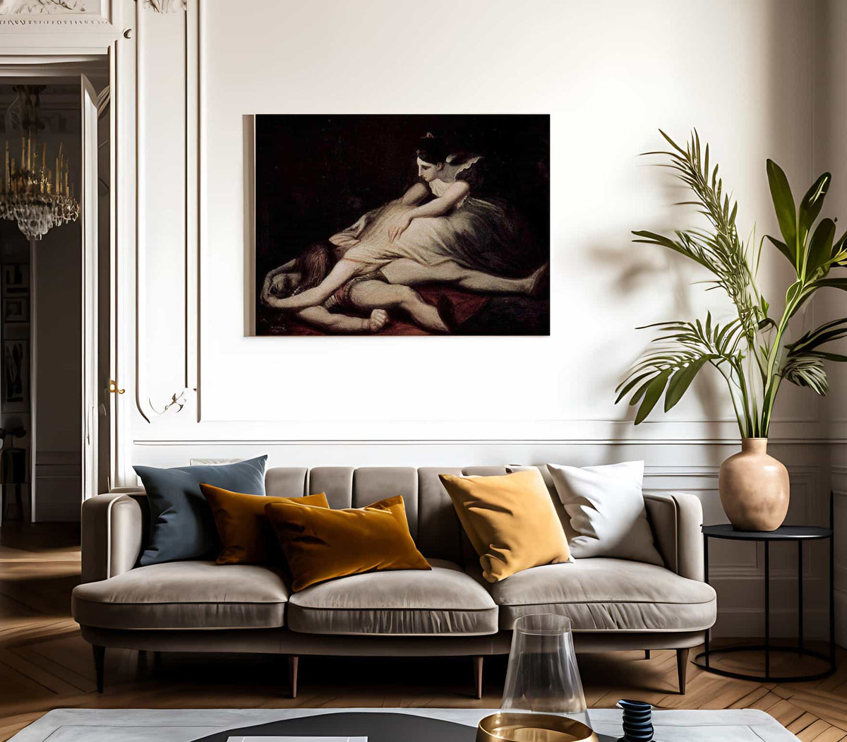 Kriemhild Throws Herself On The Dead Siegfried By Henry Fuseli Fine Art Print