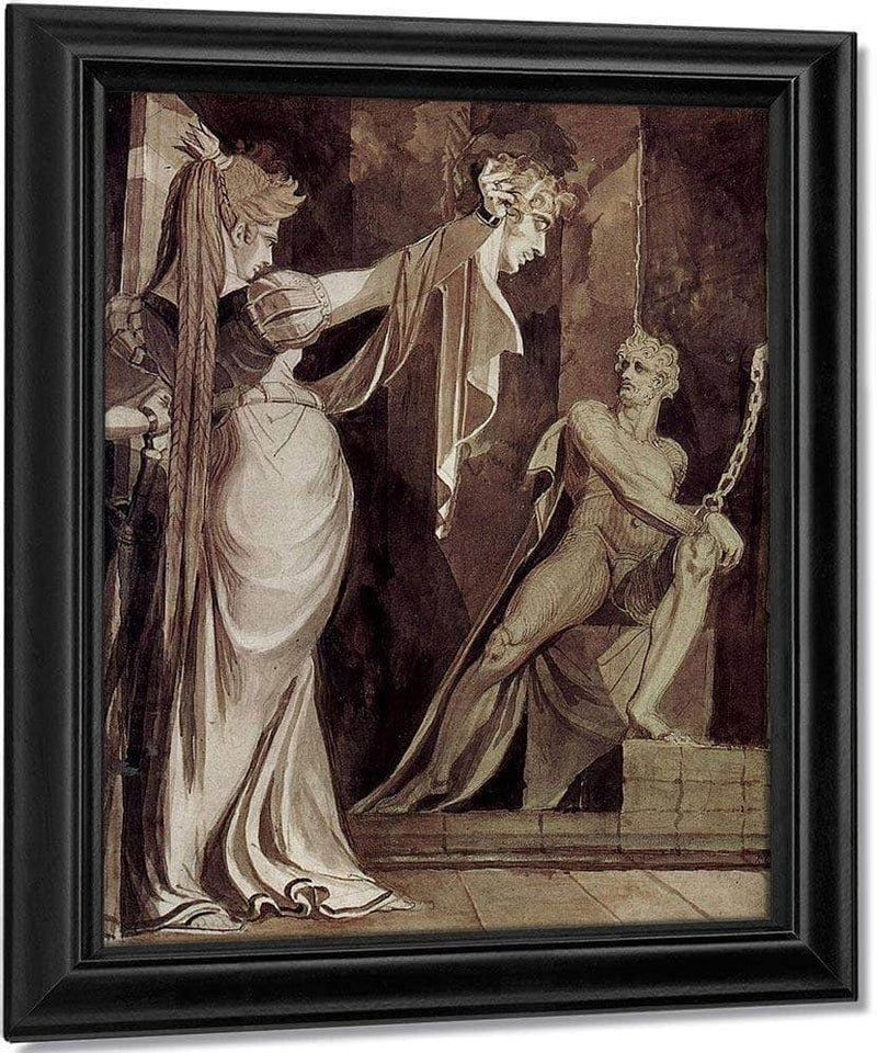 Kriemhild Zeigt Hagen Das Haupt Gunthers By Henry Fuseli Fine Art Print