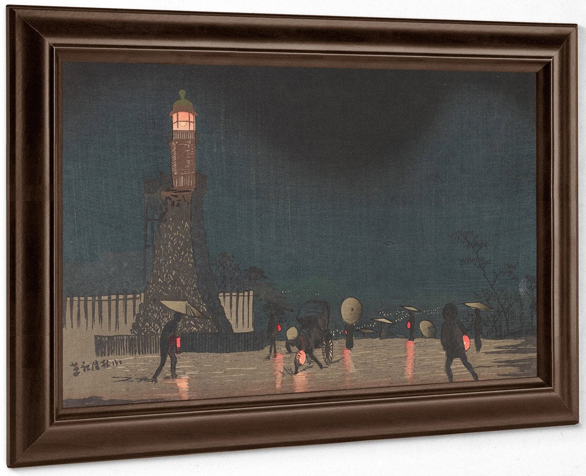 Kudanzaka At Night In Early Summer 1880 By Kobayashi Kiyochika Fine Art Print