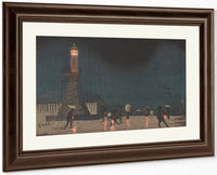 Kudanzaka At Night In Early Summer 1880 By Kobayashi Kiyochika Fine Art Print