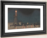 Kudanzaka At Night In Early Summer 1880 By Kobayashi Kiyochika Fine Art Print
