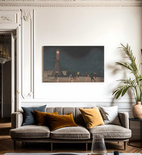 Kudanzaka At Night In Early Summer 1880 By Kobayashi Kiyochika Fine Art Print