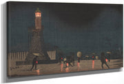 Kudanzaka At Night In Early Summer 1880 By Kobayashi Kiyochika Fine Art Print