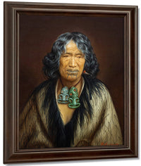 Kuinioroa Daughter Of Rangi Kopinga 1880 By Gottfried Lindauer Fine Art Print