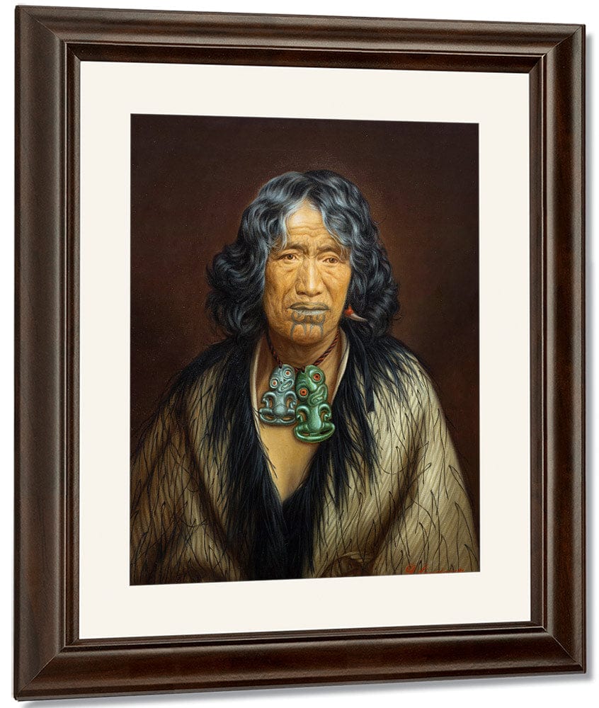 Kuinioroa Daughter Of Rangi Kopinga 1880 By Gottfried Lindauer Fine Art Print