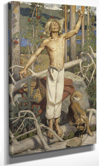 Kullervo Cursing By Akseli Gallen Kallela Fine Art Print