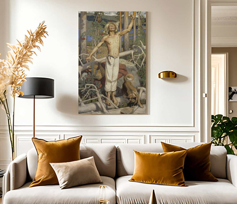 Kullervo Cursing By Akseli Gallen Kallela Fine Art Print