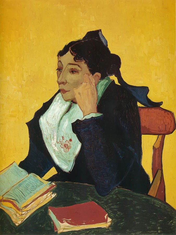 L'arlesienne Madame Ginoux With Books By Vincent Van Gogh Fine Art Print