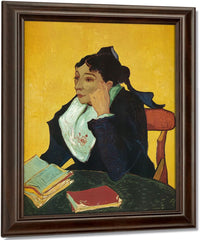 L'arlesienne Madame Ginoux With Books By Vincent Van Gogh Fine Art Print