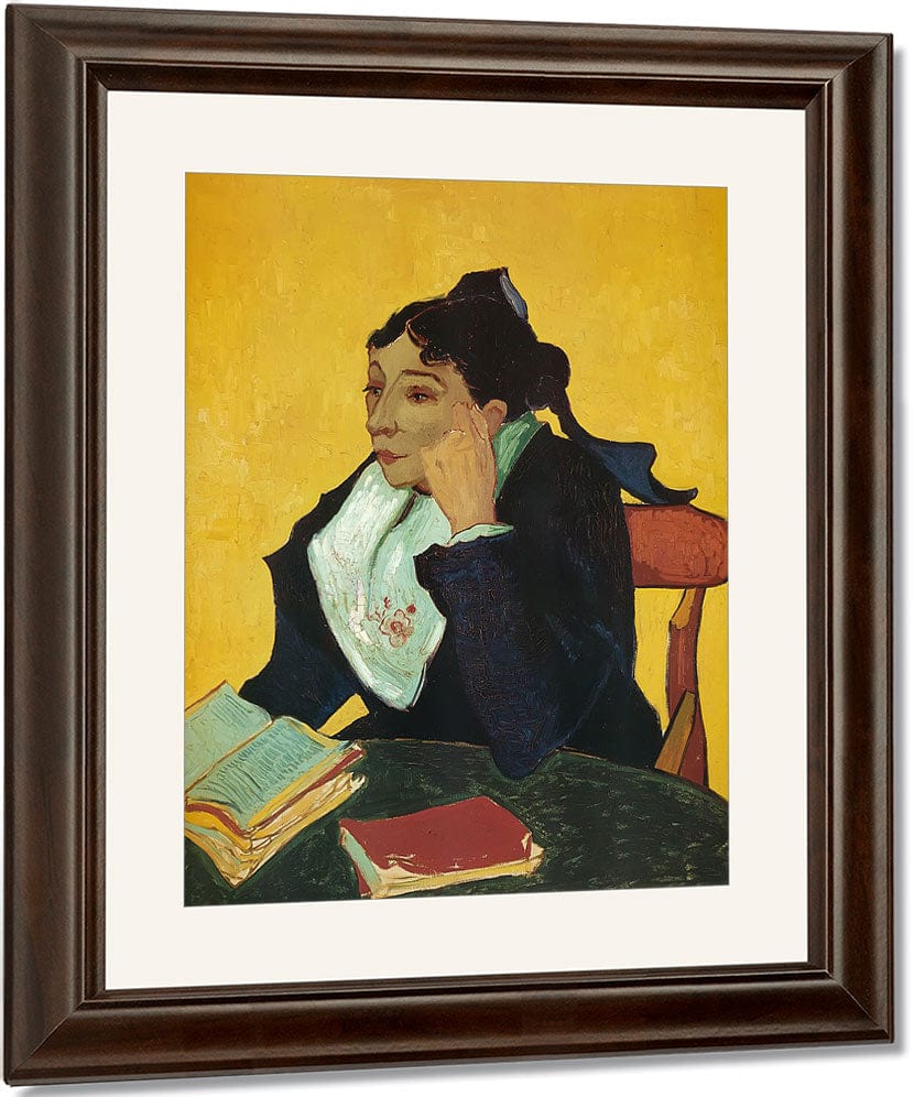 L'arlesienne Madame Ginoux With Books By Vincent Van Gogh Fine Art Print