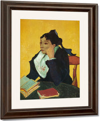 L'arlesienne Madame Ginoux With Books By Vincent Van Gogh Fine Art Print
