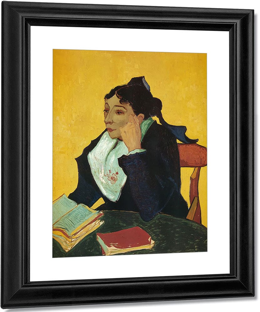 L'arlesienne Madame Ginoux With Books By Vincent Van Gogh Fine Art Print
