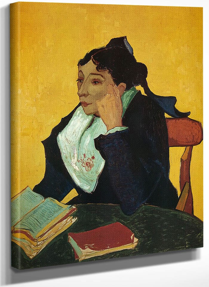 L'arlesienne Madame Ginoux With Books By Vincent Van Gogh Fine Art Print