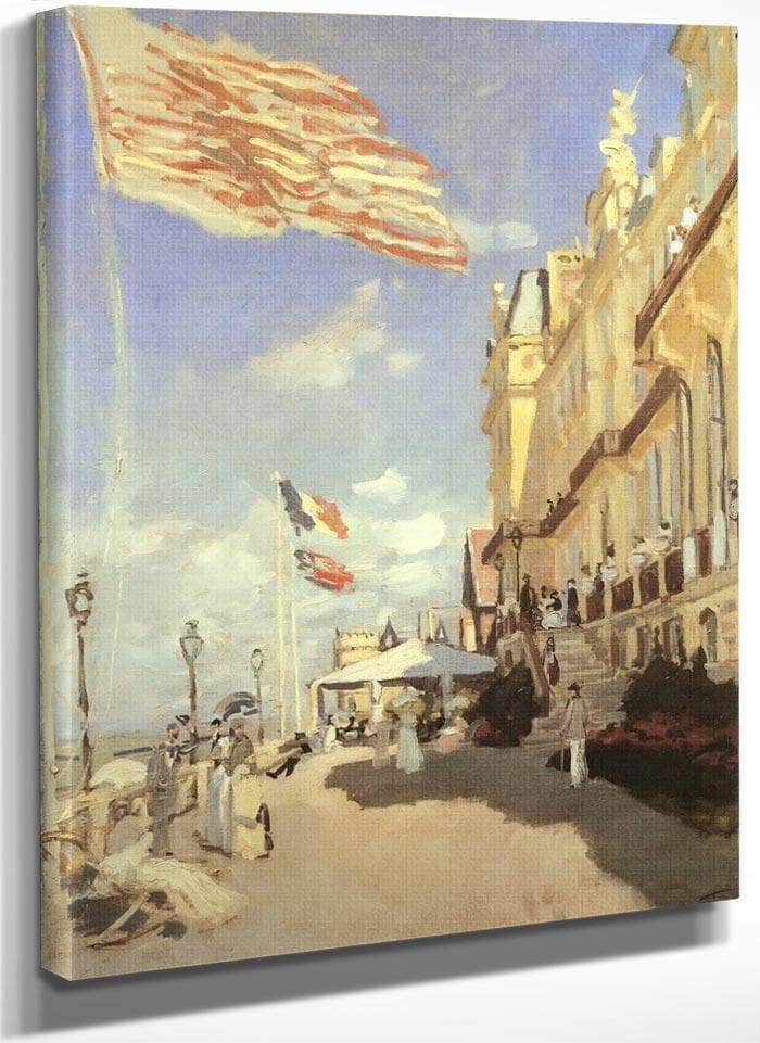 L'hotel Des Roches Noires A Trouville By Claude Monet Fine Art Print